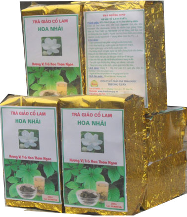 Tr&agrave; Giảo Cổ Lam hoa nh&agrave;i
